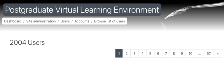 2000 Users on the PGVLE!!!!