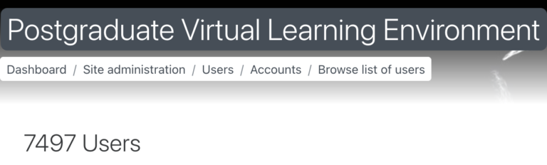 PGVLE approaches 7500 users