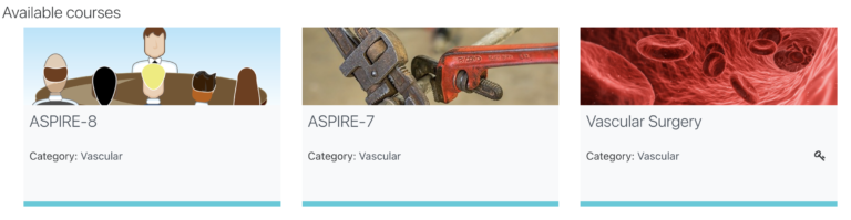 Aspiring Vascular Courses – Aspire 7 & Aspire 8